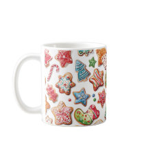 Fun Cute Watercolor Christmas Cookies Mug