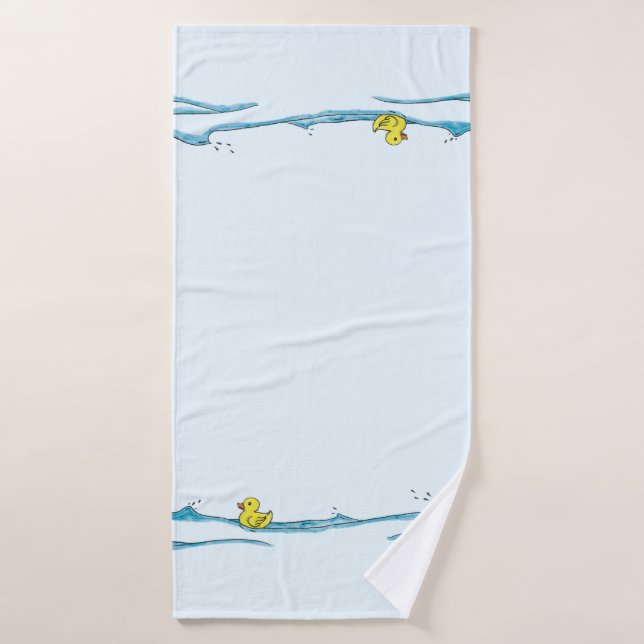 Fun Cute Whimsical Rubber Duck  Bath Towel (Bath Towel)