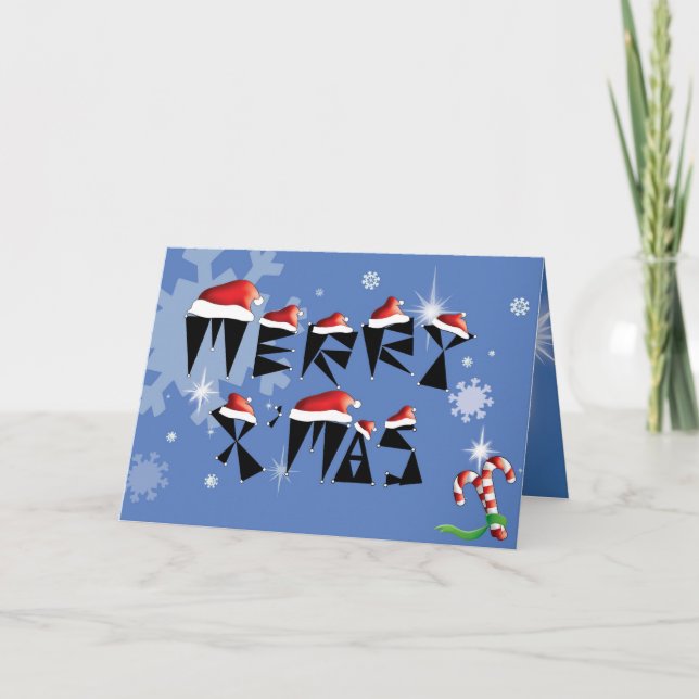 Fun cute xmas holiday card (Front)