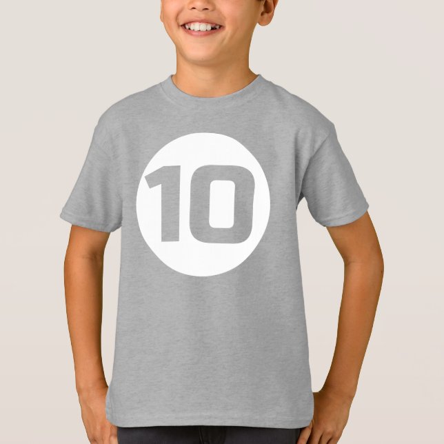 Fun CUTOUT #10 BIRTHDAY Tee (Front)
