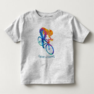Fun Cyclist in training for biking Quote Toddler T-shirt