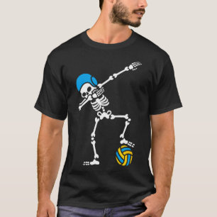 Fun Dab dabbing skeleton Water polo Halloween swim