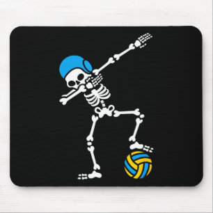 Fun Dab dabbing skeleton Water polo Halloween swim Mouse Pad