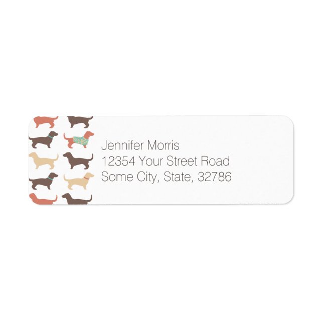 Fun Dachshund Dog Pattern (Front)