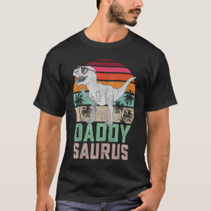 Fun Daddy saurus Rex Dinosaur Daddysaurus Family M T-Shirt