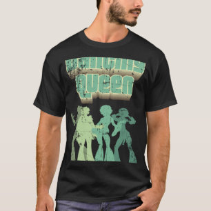 Fun Dancing Queen Disco Party Retro Distressed T-Shirt