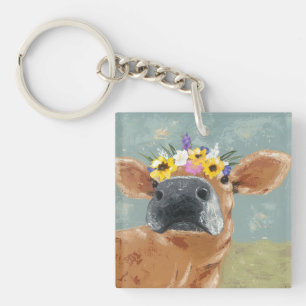 Fun de ferme - Vache avec couronne de fleurs