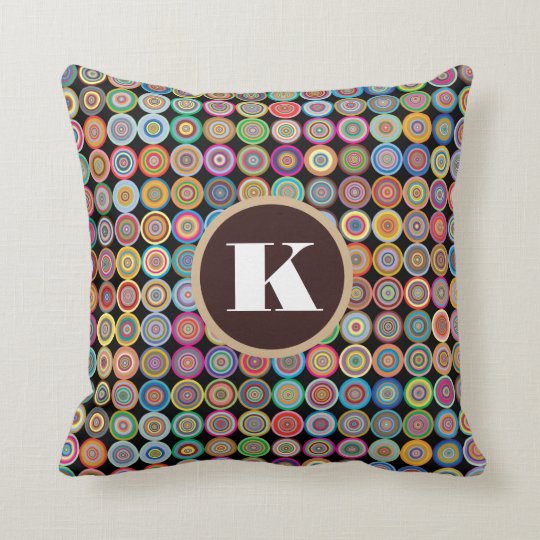 Fun & Decorative Circles Throw Pillow