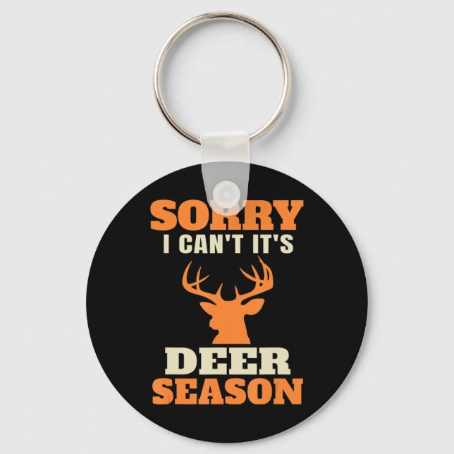 Fun Deer Hunting Saying Joke  Keychain (Front)