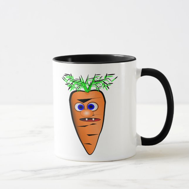 Fun Design Cartoon Carrot  Mug (Right)