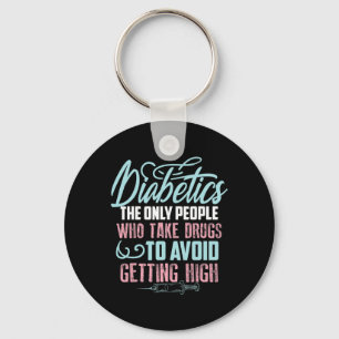 Fun Diabetes Awareness Gift  Cute Diabetic Boy Gir Keychain