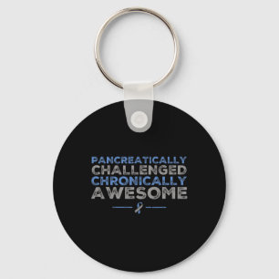 Fun Diabetes Awareness - T1d T2d Diabetic Pancreas Keychain