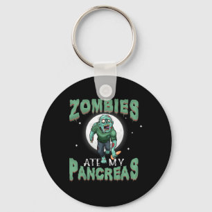 Fun Diabetes Awareness Zombies Ate My Pancreas Tee Keychain