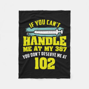 Fun Diabetic Quote If You Cant Handle Me Diabetes  Fleece Blanket