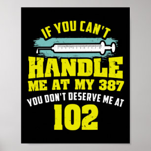 Fun Diabetic Quote If You Cant Handle Me Diabetes  Poster