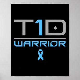 Fun Diabetic Type 1 Diabetes Awareness Quote T1d  Poster