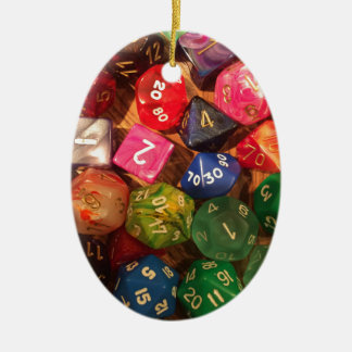 Fun Dice design for gamers Ceramic Ornament