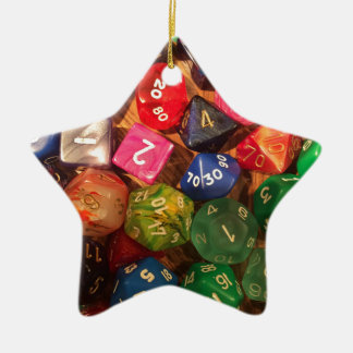 Fun Dice design for gamers Ceramic Ornament