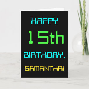 Fun Digital Computing Themed 15th Birthday Card