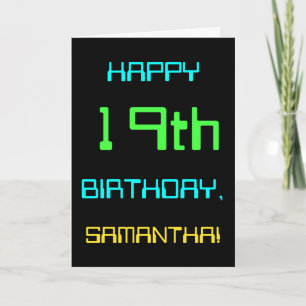 Fun Digital Computing Themed 19th Birthday Card