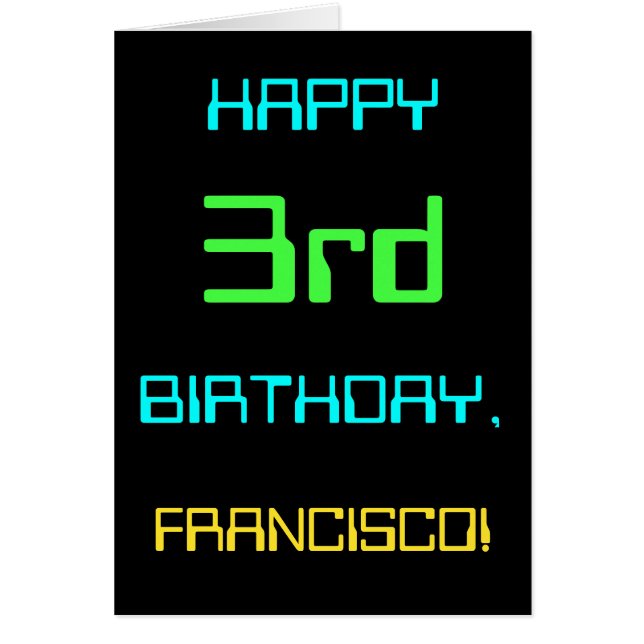 Fun Digital Computing Themed 3rd Birthday (Front)