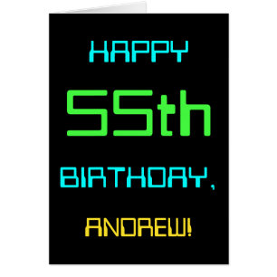 Fun Digital Computing Themed 55th Birthday