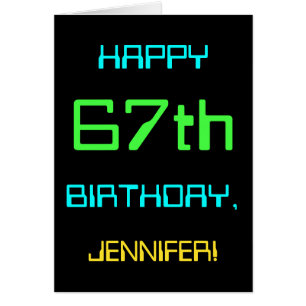 Fun Digital Computing Themed 67th Birthday