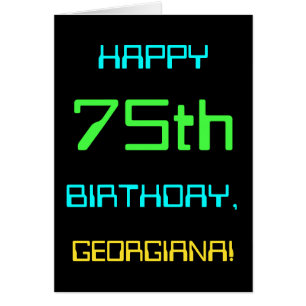 Fun Digital Computing Themed 75th Birthday