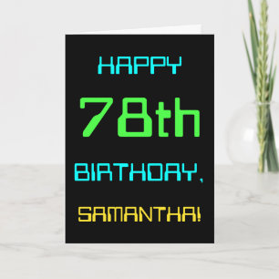 Fun Digital Computing Themed 78th Birthday Card
