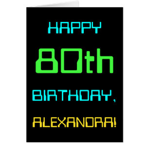 Fun Digital Computing Themed 80th Birthday