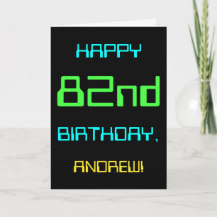 Fun Digital Computing Themed 82nd Birthday Card