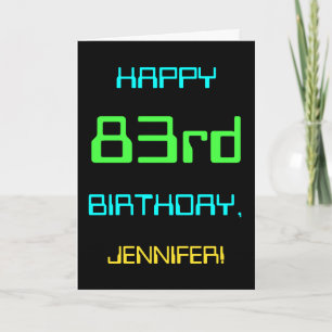 Fun Digital Computing Themed 83rd Birthday Card