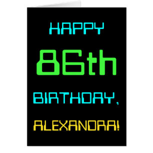 Fun Digital Computing Themed 86th Birthday