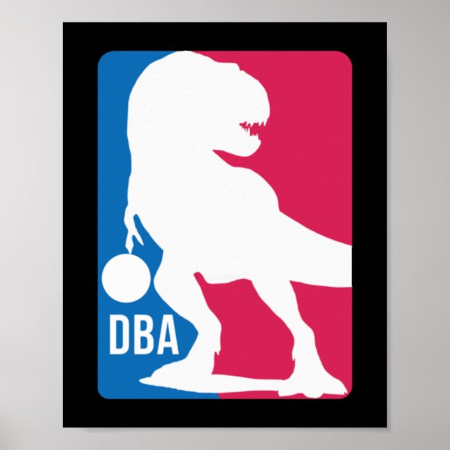Fun Dinosaur Basketball  Poster (Front)