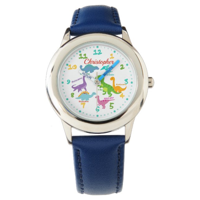 Fun Dinosaur Names Personalized Kids Watch (Front)