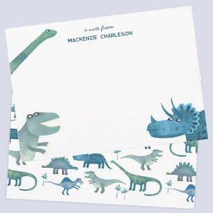 Fun Dinosaur Personalized Card