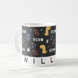 Fun Dinosaur Personalized Kids Coffee Mug