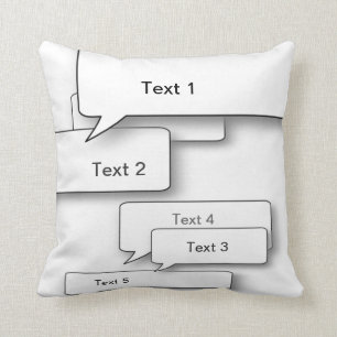 FUN DIY CUSTOM DIALOGUE CUSHION - Speech bubble
