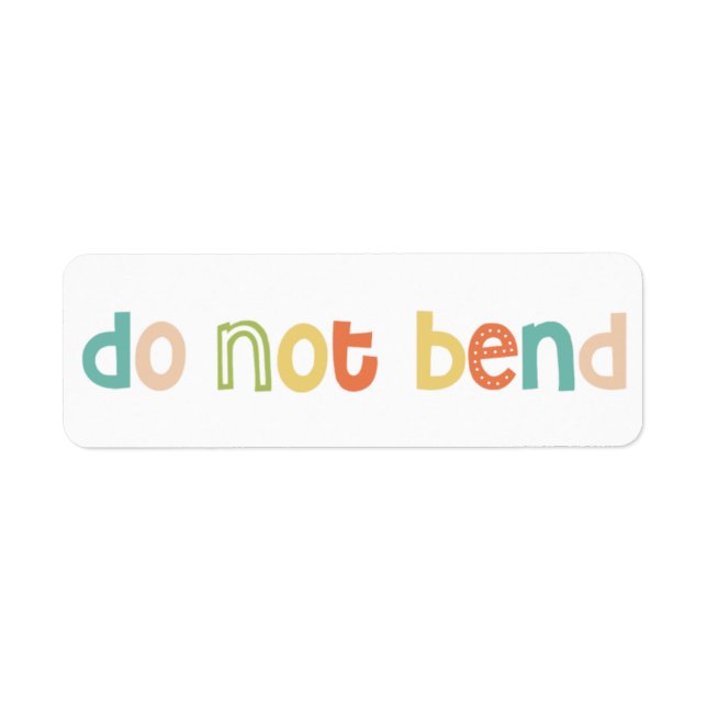 Fun Do Not Bend Design (Devant)