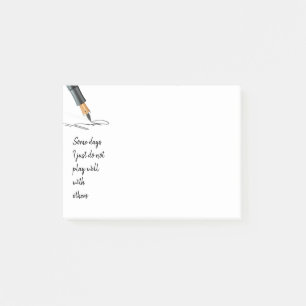 Fun Do Not Play Well with Others kinda Day Humor  Post-it Notes