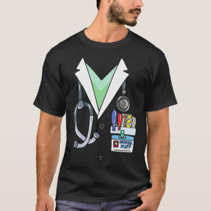 Fun Doctor White Lab Coat Costume Halloween Doctor T-Shirt