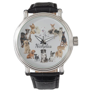 Fun Dog Breed Pet Animals Dog Custom Name Watch