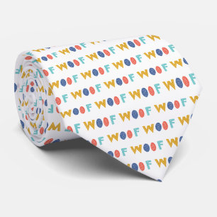 Fun Dog Pattern Tie
