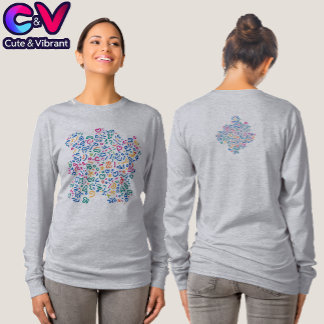 Fun doodle colourful vibrant shapes  T-Shirt