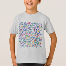 Fun doodle colourful vibrant shapes
