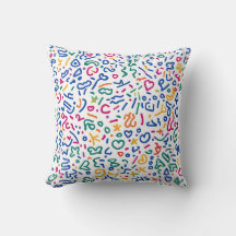 Fun doodle colourful vibrant shapes
