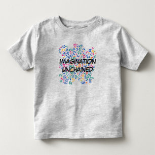 Fun doodle colourful vibrant shapes toddler t-shirt