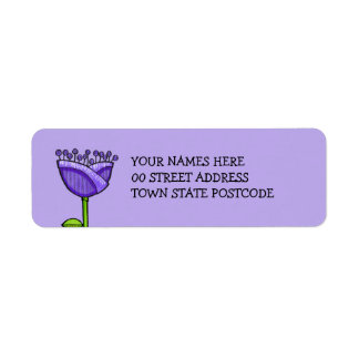 Fun Doodle Flowers purple orange