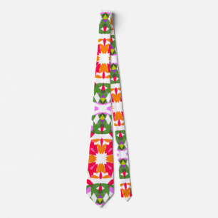 Fun Dopamine Dressing Vibrant Pattern Colourful Tie