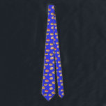 Fun Doughnut Patterned Neck Tie<br><div class="desc">How cute and fun is this tie for Hannukah or just for fun? Pattern available in other colors and on other items in my shop.</div>